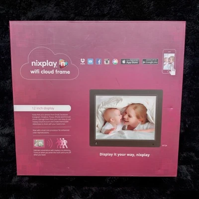 Nixplay Wi-Fi Cloud Digital Photo Frame 12” Display New  Sealed Black W12A - Image 1 of 4