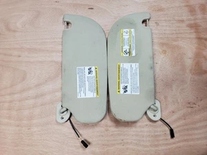 2006-2010 Ford Explorer Mercury Mountaineer Lighted Cloth Sun Visors Beige OEM - Bild 1 von 7