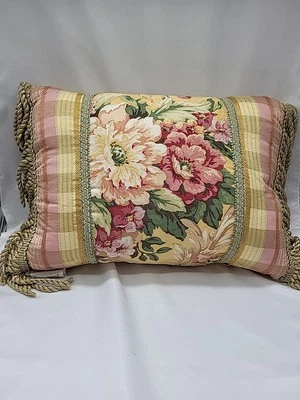 Croscill Pavillion Style 3676 Boudoir Pillow - Approx. 12" X 18" W/Corded Fringe - Image 1 of 4