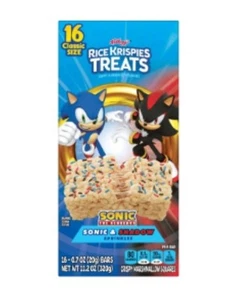 Kellogg’s Rice Krispies Treats SONIC & SHADOW - American Import UK Seller - Picture 1 of 3