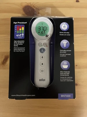 BNT400 Braun Termometro No Touch con Precisione Età *NUOVO* - Immagine 1 di 4