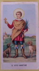 RARO SANTINO SAN VITO MARTIRE CON PREGHIERA ED.Gmi - Foto 1 di 2