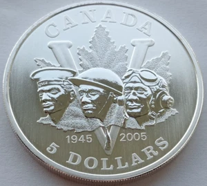 2005 Canada 1 Oz troy 999 silver coin - Picture 1 of 2