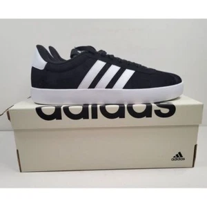 Adidas VL Court 3.0 Shoes Mens 9.5 Black/White Low Top Sneaker Skateboard ID6278 - Picture 1 of 11