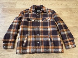 Vtg 1950’s Sears Sportswear Mackinaw Wool Field Chore Jacket Workwear 42 Hunting - Picture 1 of 7