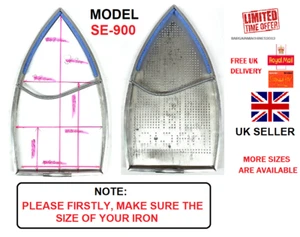 ZAPATO DE HIERRO TEFLÓN HIERRO VAPOR MODELO SE-900 L:20.8 CM W:11.3CM PIEZA MÁQUINA DE COSER - Imagen 1 de 4