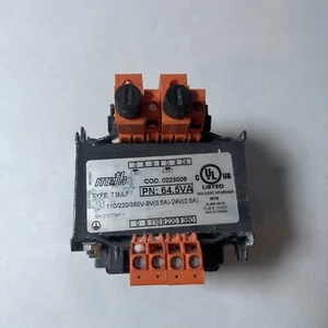 Meth Transformer 64.5VA T1ULF 110/220/380V-9V(0.5A)-24V(2.5A) - Picture 1 of 5