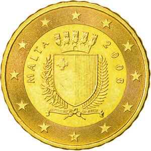 [#521348] Malte, 10 Euro Cent, 2008, Paris, SUP, Laiton, KM:128