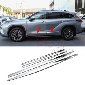 Tira de cubierta moldura lateral puerta carrocería cromada para Toyota Highlander 2020-2023 - Imagen 1 de 8