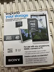 Sony microSDHC UHS-1 Memory card 8gb- New/package Damaged - Picture 1 of 5
