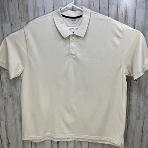 St. John's Bay Sz 4XL Mens Polo Shirt Short Sleeve Yellow Buttons. U14 - Picture 1 of 6