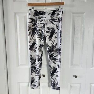 Jockey Damen Leggings Größe Small weiß schwarz Blumenmuster Pull On - Bild 1 von 6