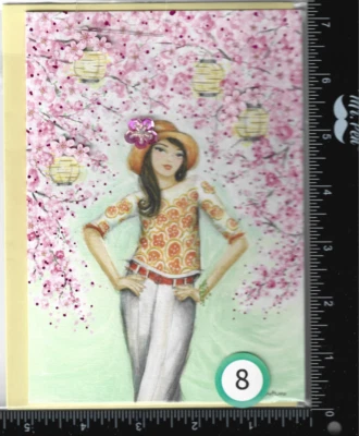 (E) - 1 PREMIUM en blanco interior adornado con sobre a juego Foto 1 de 4