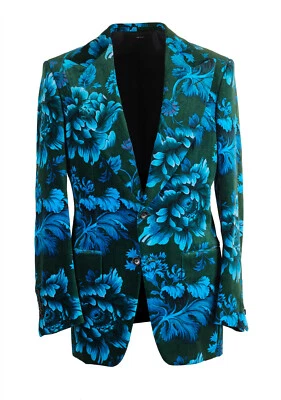 Chaqueta de Cena Esmoquin TOM FORD Atticus Azul Verde Talla 46/36R EE. UU. Chaqueta Bl... Foto 1 de 4