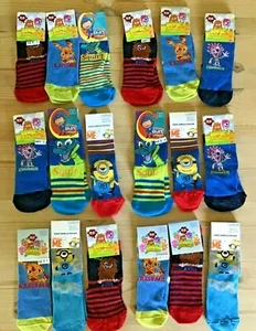 3x Socken Moshi Monsters Mike the Knight & Minions 2-4 Jahre Geschenk Schuhgröße 6-81/2 - Bild 1 von 7