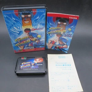 Street Fighter II 2 Plus Champion Edition Mega Drive with Manual Japan - Picture 1 of 10