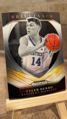 2021-22 Panini Prizm Draft Picks - Brilliance Silver Prizm #17 Tyler Herro - Image 1 of 2