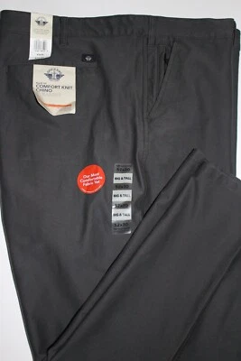 DOCKERS GREY SMART 360 KNIT COMFORT KNIT CHINO STRAIGHT FIT PANTS SZ:52 X 30 NWT - Image 1 of 2