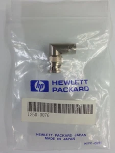 HP 1250-0076 BNC-M auf BNC-F rechtwinkliger Adapter neu Agilent Keysight - Bild 1 von 1