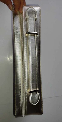 LANCOME Large Makeup Bag Case Makeup Skincare Toiletries Travel in Silver NEW - Image 1 of 4