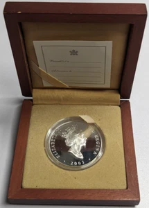 Royal Canadian Mint 2003 Canadian $20 Silver Coin Rocky Mountains With wood box  - Picture 1 of 5