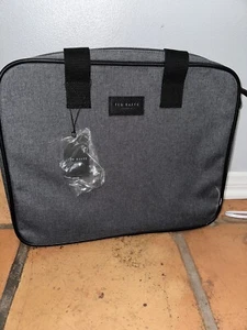 Ted Baker London Nylon Grey Document Laptop Bag Satchel Briefcase NWT $129 - Picture 1 of 2