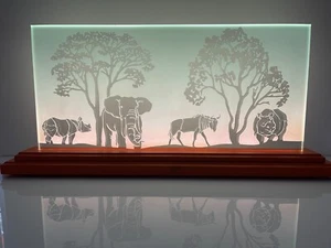 LED Dekoleuchte Afrika I Einzigartige Safarilampe | Stimmungsleuchte - Bild 1 von 2