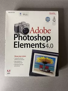 2006 Adobe Photoshop Elements 4.0 for Mac Brand NEW Sealed - Picture 1 of 5