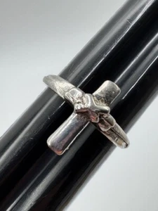 Ladies Sterling Silver 925 Cross Ring - Picture 1 of 15