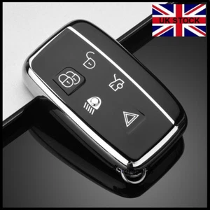 Black Key Cover For Range Rover Sport Vogue Evoque Velar 5 Button Fob Case n45bl - Picture 1 of 9