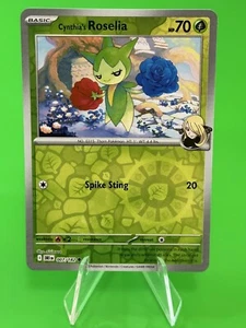 Pokemon Cynthia's Roselia S & V Destined Rivals Reverse Holo Common 007/182 NM!! - Picture 1 of 3