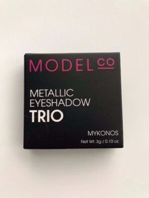 Model Co Metallic Eyeshadow Trio in Mykonos 3g/.10oz Full Size NIB! - Image 1 of 4