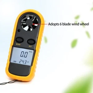 Pocket Wind Speed Gauge Meter Digital Anemometer Backlight Wind Meter - Picture 1 of 8