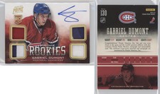 2012-13 Panini Prime Rookies Holo Gold /25 Gabriel Dumont #130 Rookie Auto RC