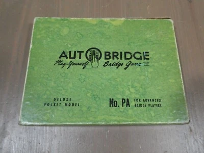 AUTO BRIDGE PLAY YOURSELF BRIDGE GAME DELUXE POCKET MODEL VINTAGE 1957 - Image 1 of 4