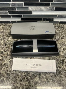 Cross ATX Elite Ink Selectip Rollerball Pen 885-2 Chrome Engraved In Box - Picture 1 of 9