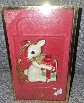 Lenox Rodolfo el Reno Nariz Roja Adorno de Navidad 2do en Serie #6141576 Foto 1 de 4