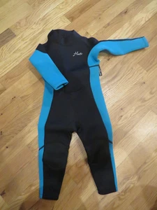 Traje húmedo Hevto negro y verde juvenil nuevo con etiquetas, talla 2 - Imagen 1 de 2