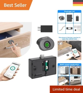 Einfache Installation - Robustes Fingerabdruckschloss für sichere Aufbewahrung - Bild 1 von 10