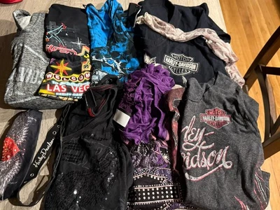 Lot 7 Harley Davidson Womens Shirts  XL  T-shirts Tanks Long Sleeves - Image 1 of 3