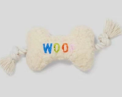 LOT OF 5 NEW BOOTS & BARKLEY CUDDLE & TUG BONE PLUSH ROPE DOG TOY SIZE M 12.5" - Image 1 of 4
