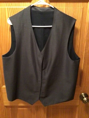 Amish Mennonite Handmade Men's Gray Vest C44 EUC Plain Clothing Ohio - Image 1 of 3