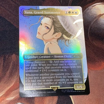 Yuna, Grand Summoner X1 Mtg Promo Nm Borderless Foil Miki Yamashita 0001 - Image 1 of 2