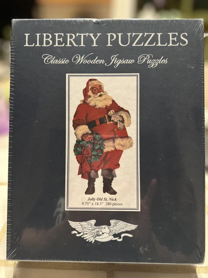 Liberty Wooden Jigsaw Puzzle Christmas Jolly Old St. Nick  - Image 1 of 1