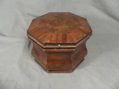 Biedermeier Schatulle Mahagoni unrestauriert Spätbiedermeier antik - Bild 1 von 4