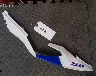 2024 NINJA ZX-6R zx6r ABS cubierta trasera izquierda carenado blanco azul 36041-0051-69W Foto 1 de 4