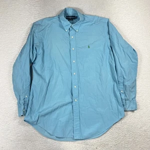 Polo Ralph Lauren uomo vestibilità classica grande camicia abbottonata pony blu chiaro - Foto 1 di 9