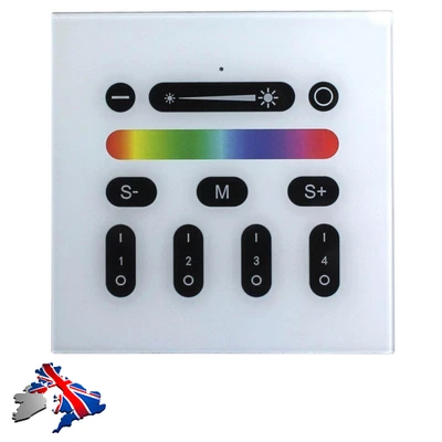 4zone Touch Wall Panel Remote Controller RGB RGBW 2.4ghz - Image 1 of 2