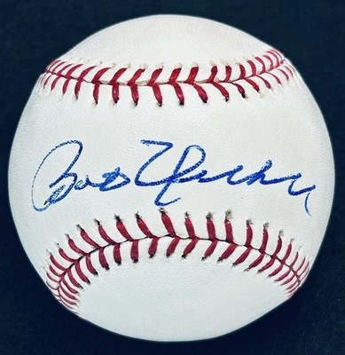 🔥 BOB UECKER JSA SIGNED BASEBALL HOF MAJOR LEAGUE BREWERS CARDINALS INDIANS 🔥 - Image 1 of 3
