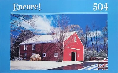 New ENCORE! 504 Petersham, MA Red Barn Jigsaw Puzzle *READ* - Image 1 of 4